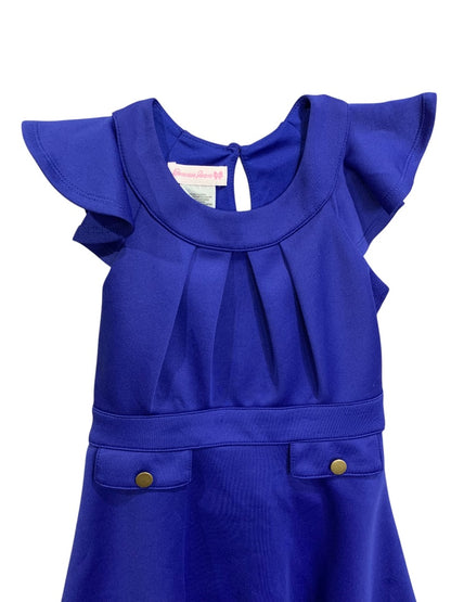 Size 8 Bonnie Jean Girls Royal Blue A-Line Dress