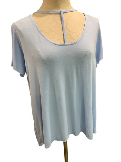 XL Mossimo Womens Light Blue Soft Tshirt Scoop Neck T Design