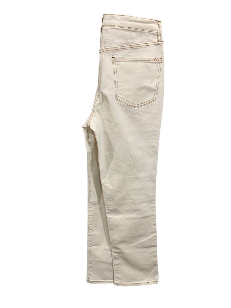 Size 29 Sam Edelman Womens New Natural Undyed Jeans High Rise Slim Straight