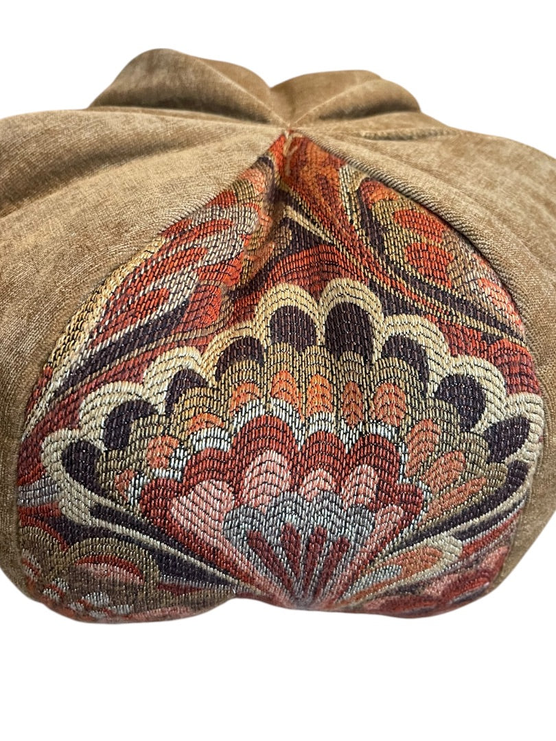 Woof & Poof Harvest Paisley Pumpkin Brown 12 Inch Pillow Accent