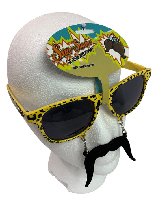 One Size SunStaches Mustache Sunglasses Party Costume New