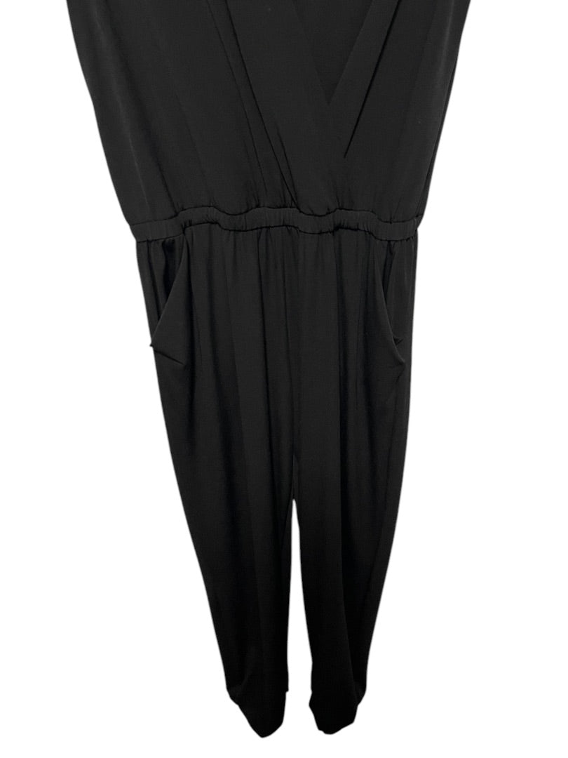 Small Wilfred Sleeveless Jumpsuit Back Zipper Black Womens
