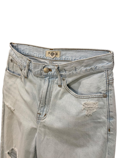Size 26 Madewell Jeans The Slouchy Boyfriend Womens Light Wash Distressed