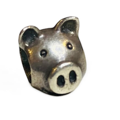 Pandora Sterling Silver Pig Charm Bead Animal Farm Cute 8mm
