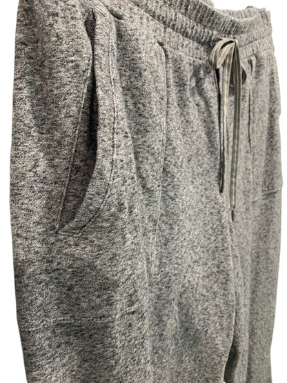 2X T by Talbots Womens Gray Heathered Jogger Pants Pockets