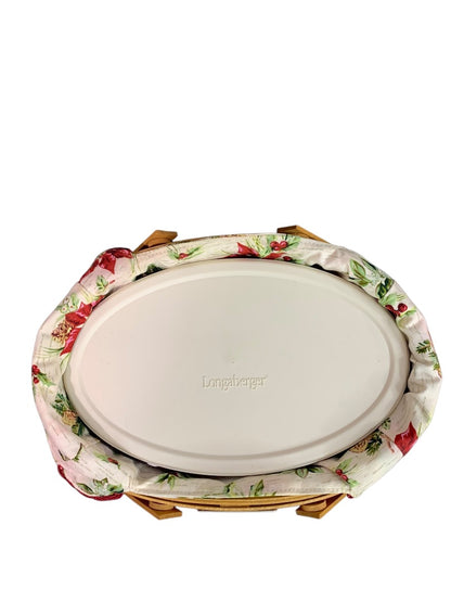 Longaberger 2007 Christmas Collection Sweets & Treats Basket and Liner