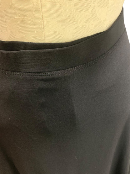 1X Sag Harbor Black Pull On A-Line Skirt with Undershorts