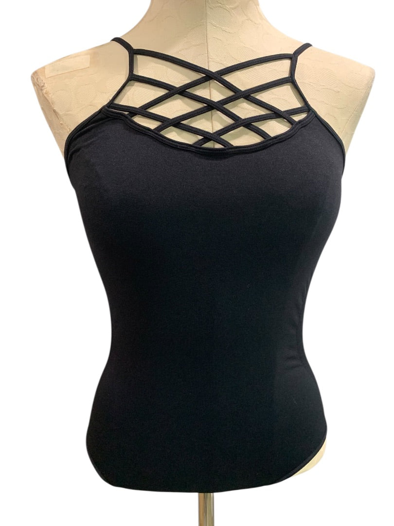 One Size Dynamic Seamless Apparel Lattice Bodysuit Black Womens
