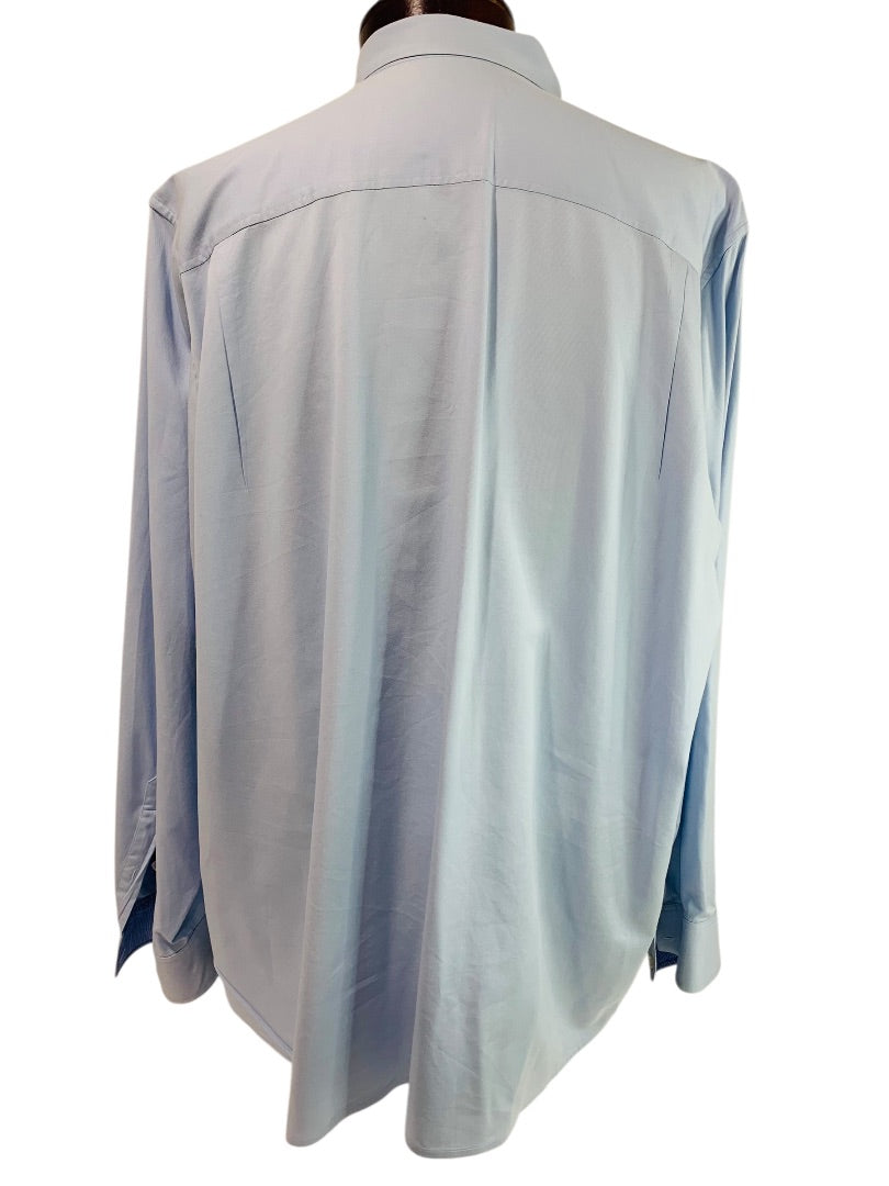 XL Tommy Bahama Mens Button Up Silk Blend Dress Shirt Light Blue