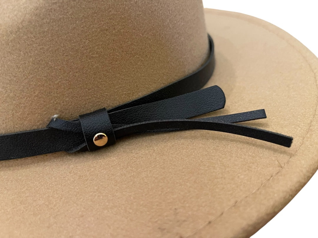 One Size San Diego Hat Womes Classic Felt Fedora Taupe New