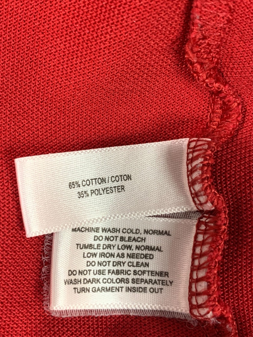 XL Cutter & Buck Mens Cornell Red Polo Golf Shirt Short Sleeve