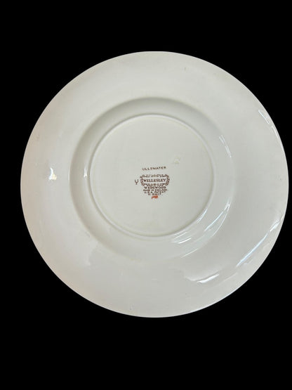 1940s Wellesley Wedgwood Ullswater China 9.5" Luncheon Plate
