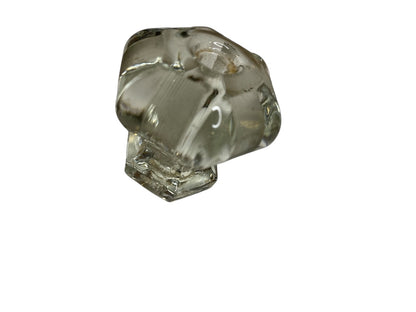 Glass Antique Drawer Knob Pull Clear 39mm 1.5" No Hardware