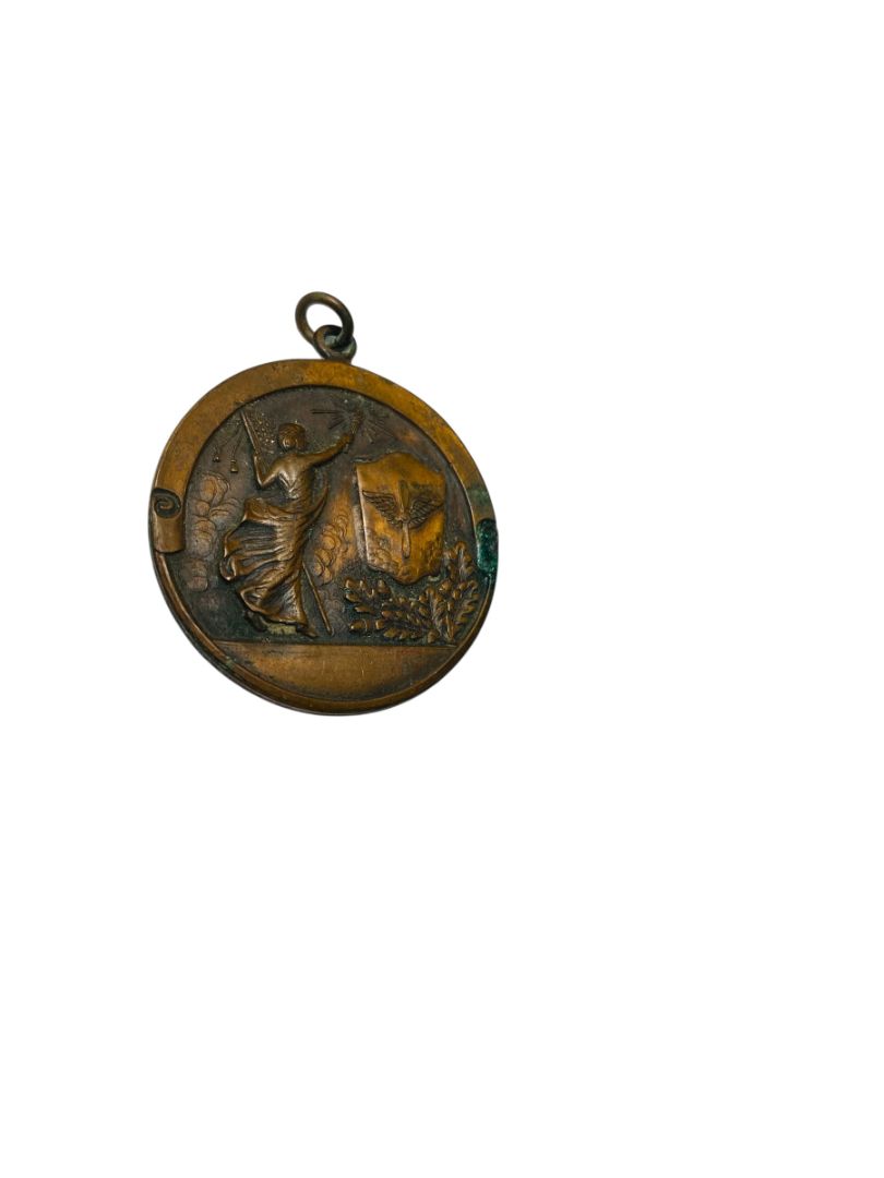 1948 Kiwanis Meet Third Senior Medallion Charm Medal 1.5" Diameter