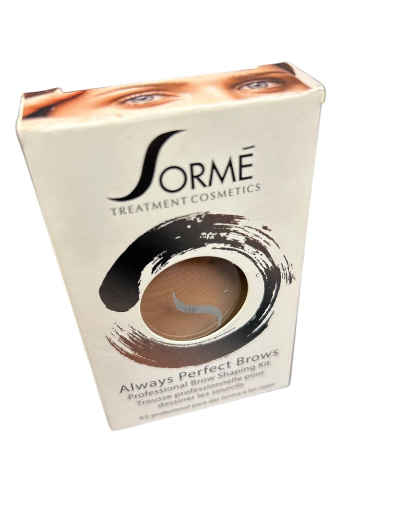 Sorme Professional Brow Shaping Kit Medium Brown 55 with Stencils New