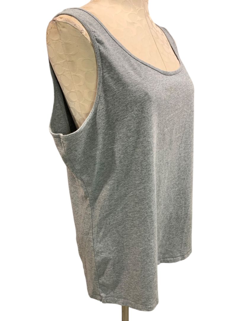 Size 2XL Duluth Trading Co Womens Gray Tank Top Shirt