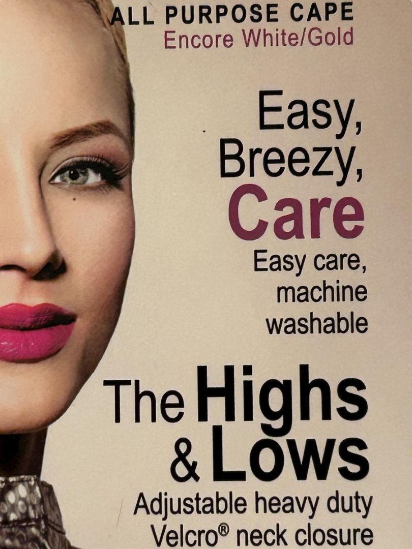 Cricket Create Hair Salon All Purpose Cape Styling Bleachproof New