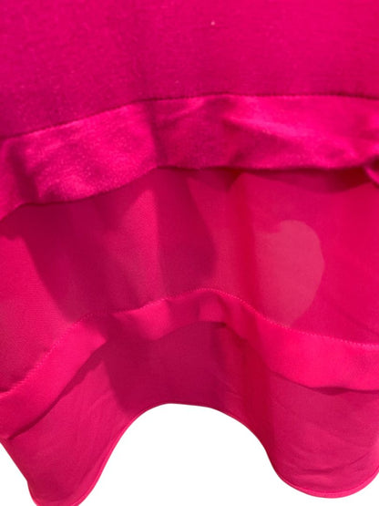 Size XL Michael Kors Hot Pink Womens Tank Top Flounce Hem Soft