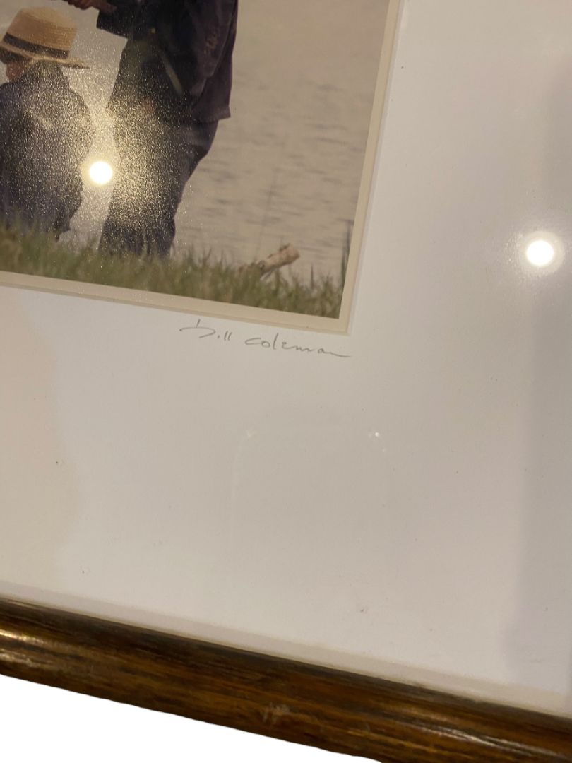 Signed Bill Coleman Matted Framed Small Fry Amish Photo #176