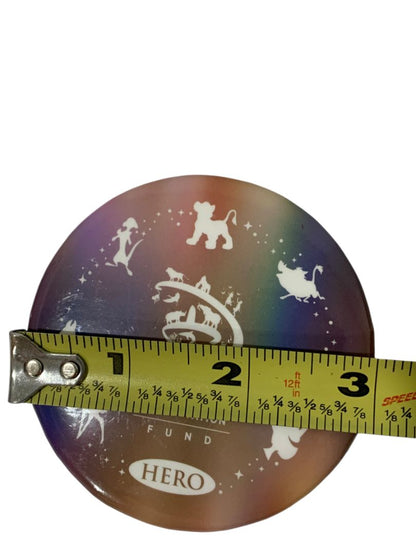 Set of 2 Disney Pinback Buttons Conservation Fund Hero 3" Diameter