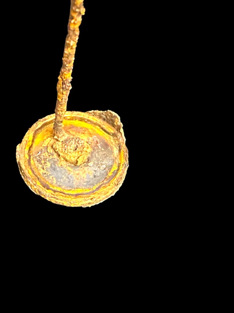 Vintage Esquire Scuff-Kote Clear Glass Shoe Polish Bottle and Cap 4"h