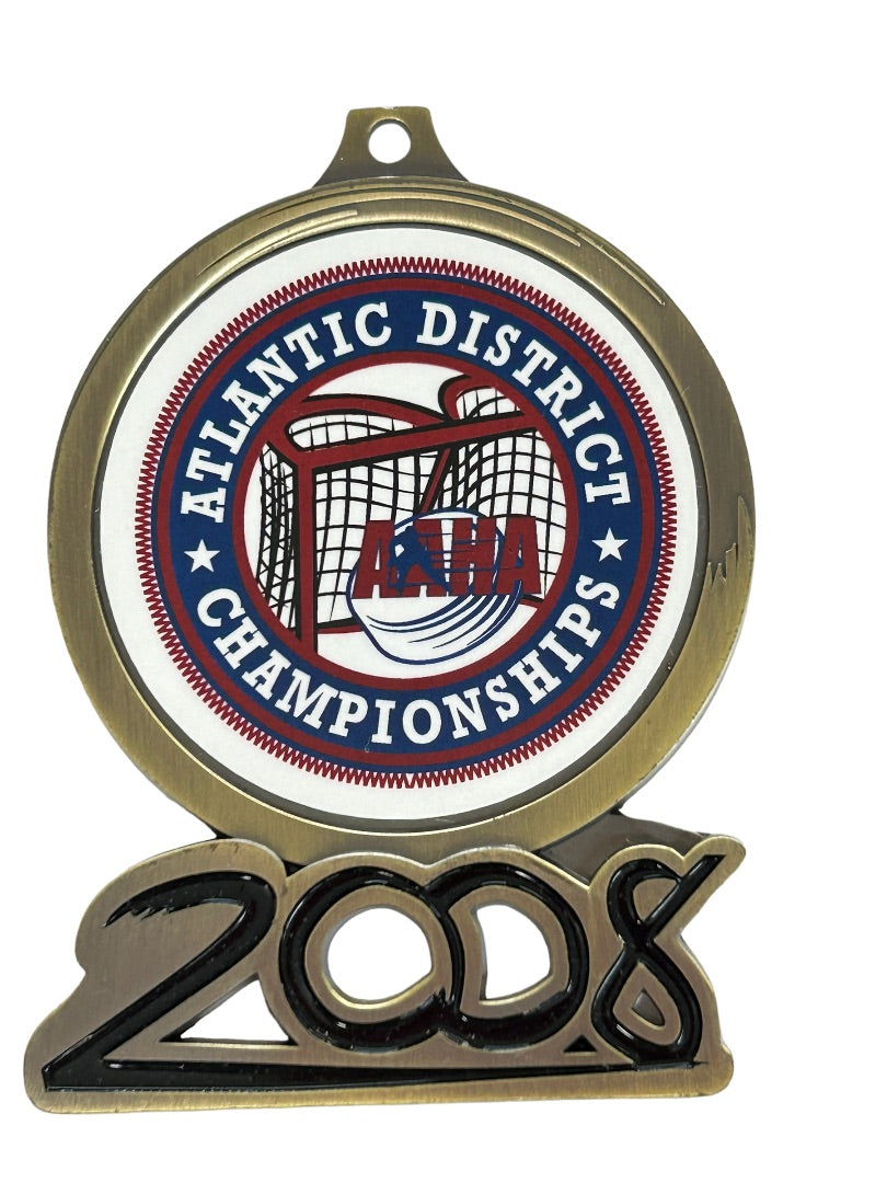 2008 Medal Medallion Atlantic District Championships Personalized Hockey Crown