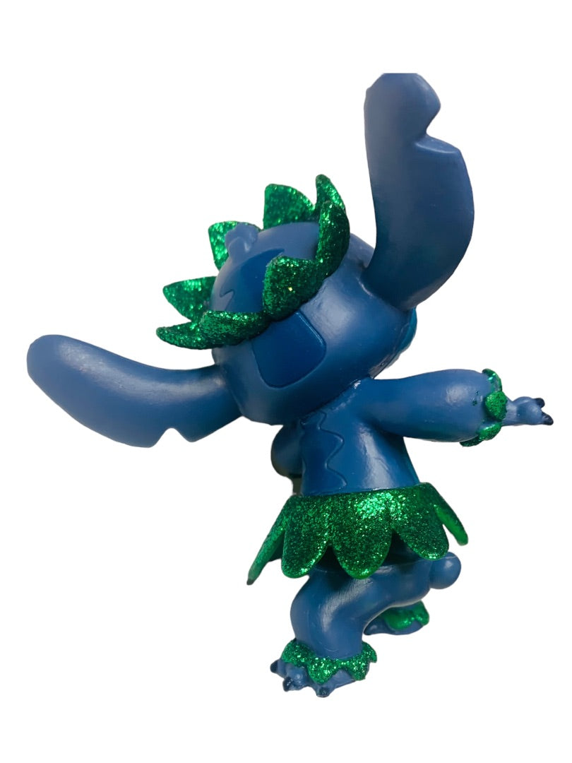 Disney Store Animators Lilo Hawaiian Stitch Figure 3" Hula Green Glitter