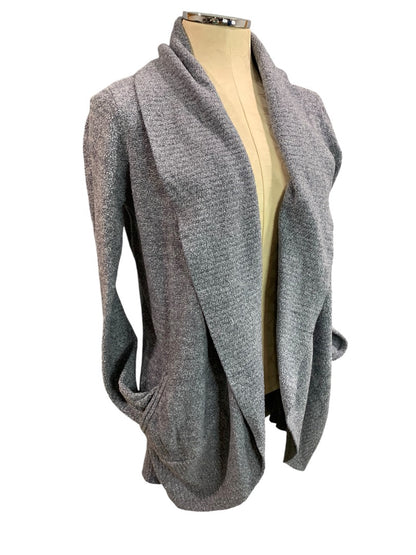 Medium Barefoot Dreams Womens Cozychic Lite Circle Cardigan Open Charcoal Gray