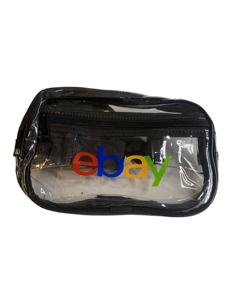 Ebay Open 2024 Swag Belt Bag Clear Branded Black Trim New Adjustable