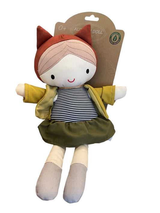 Linzy Toys Autumn Doll Organic Stuffed Cloth Fox Doll 14 Inch New