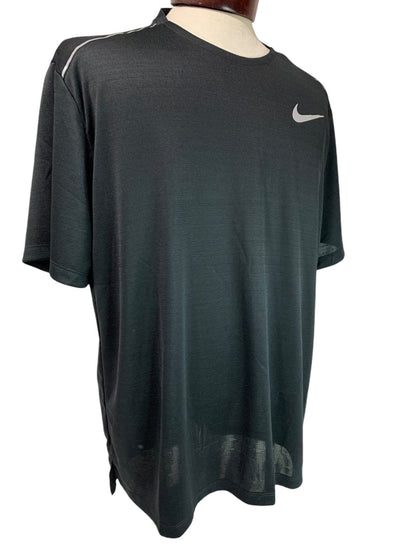 XL Nike Running Mens New Dri-Fit Miler Shirt Black AJ7565