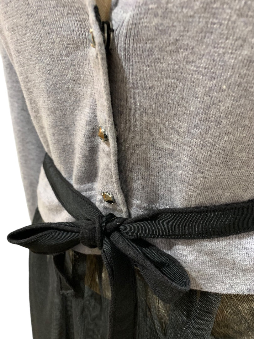 Small Nic+Zoe Womens New Tulle Time Belted Cardigan H171137