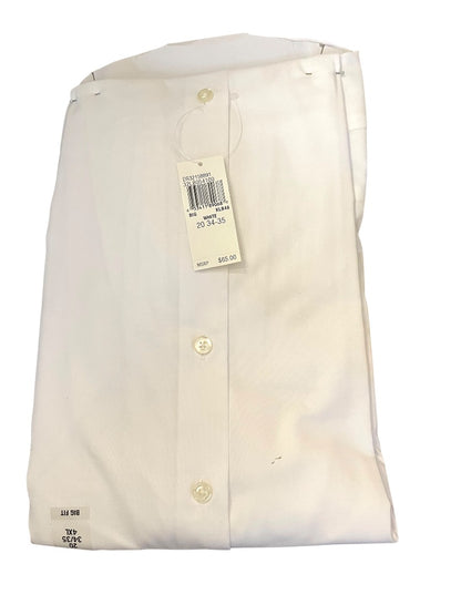 20 34/35 4XL Unlisted Kenneth Cole Big Fit Mens Dress Shirt White NEW