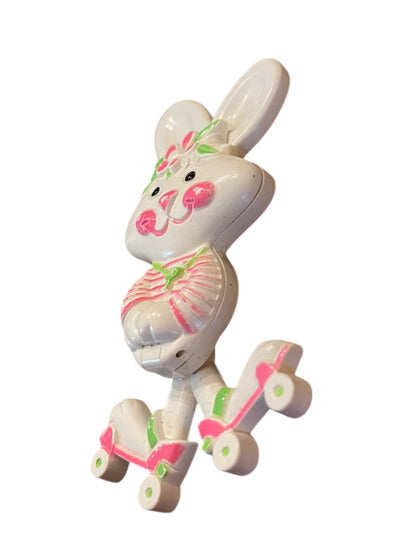 Avon Fragrance Glace Bunny Rabbit Roller Skates Pin 70's