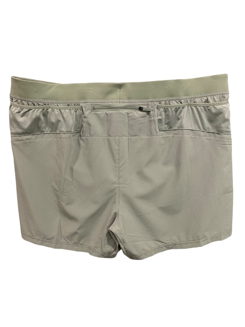 XXL Brooks Mens New Sherpa 5" Shorts Pebble Gray Lined