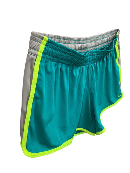 Large Nike Dri-Fit Womens Teal Gym Shorts 613595