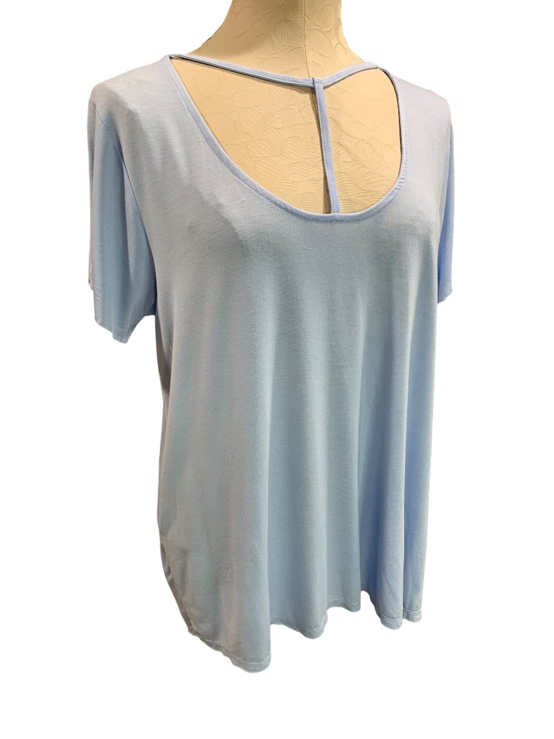 XL Mossimo Womens Light Blue Soft Tshirt Scoop Neck T Design