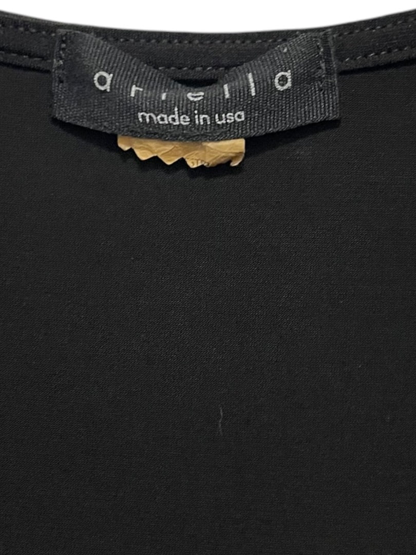 Small Wilfred Sleeveless Jumpsuit Back Zipper Black Womens