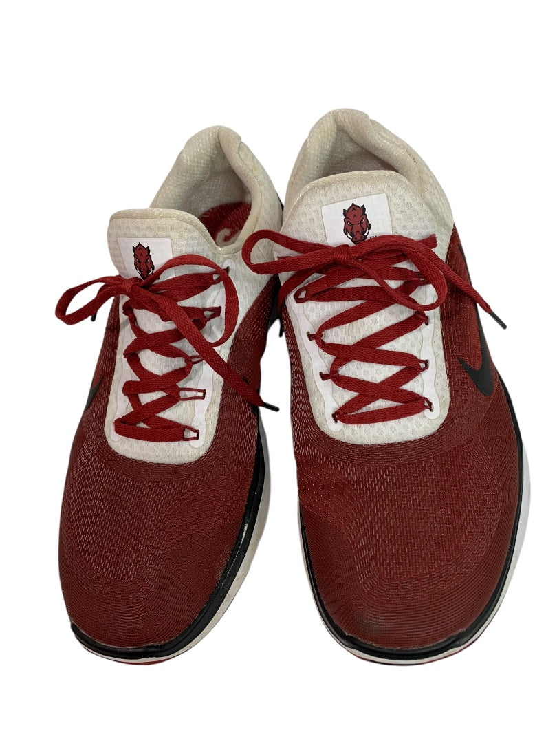 Size 9.5 Nike Free Trainer Mens Sneaker Arkansas Razorbacks Go Hogs Woo Pig
