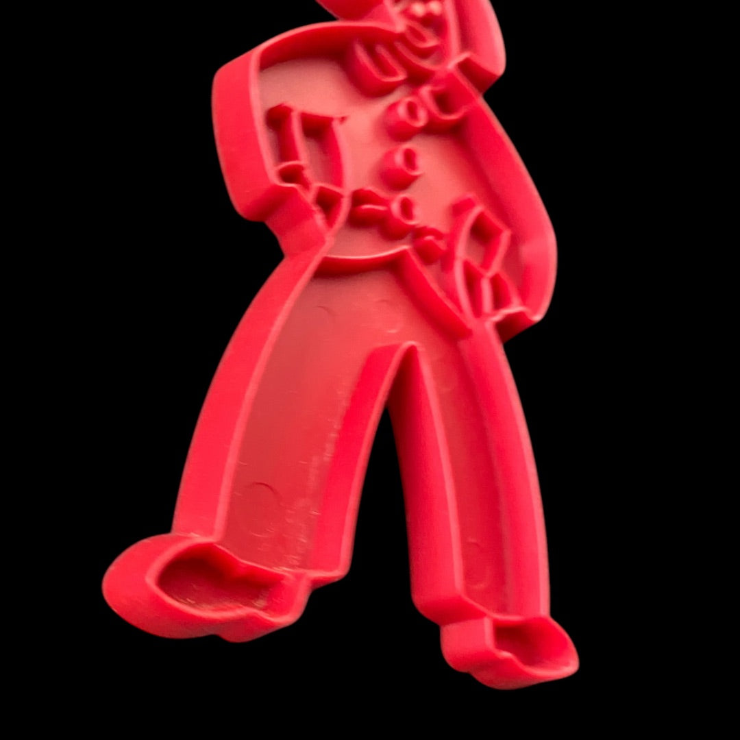 Tupperware 1970s Red Plastic Cookie Cutter USA Dutch Boy Clown Figure