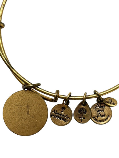 Alex + Ani Bangle Charm Bracelet Goldtone Sagittarius Sign