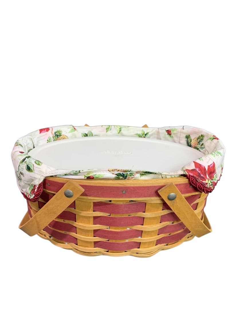 Longaberger 2007 Christmas Collection Sweets & Treats Basket and Liner