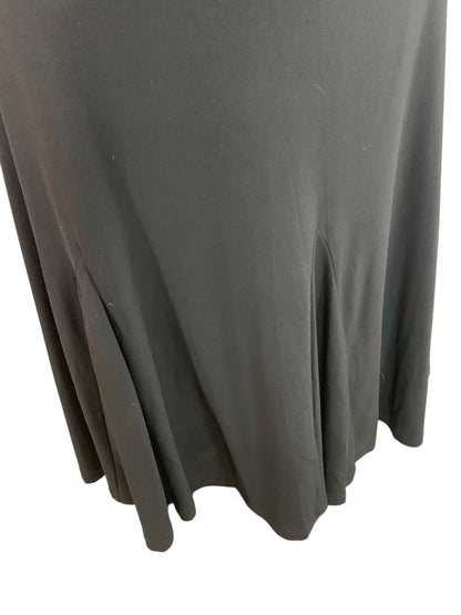 1X Sag Harbor Black Pull On A-Line Skirt with Undershorts