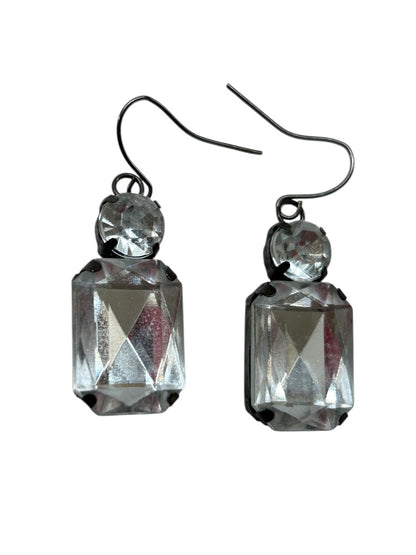 Lightweight Acrylic Clear Fish Hook Earrings 1.5 Inch Drop Dangle