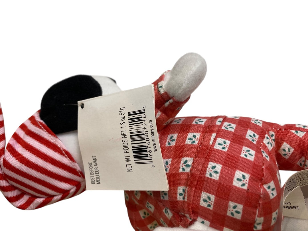 Vintage Whitmans Promotional Nighttime Snoopy Peanuts 9" Plush Bells Christmas
