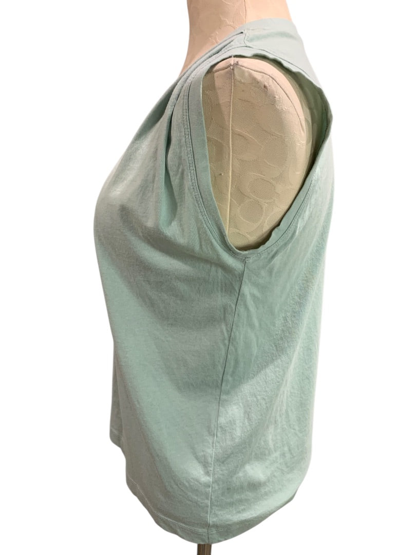 XS Loft Womens Mint Green Loose Fit Tshirt Scoop Neck Soft