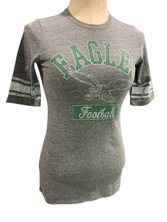 Medium Junk Food Womens Philadelphia Eagles Retro Fitted Tshirt