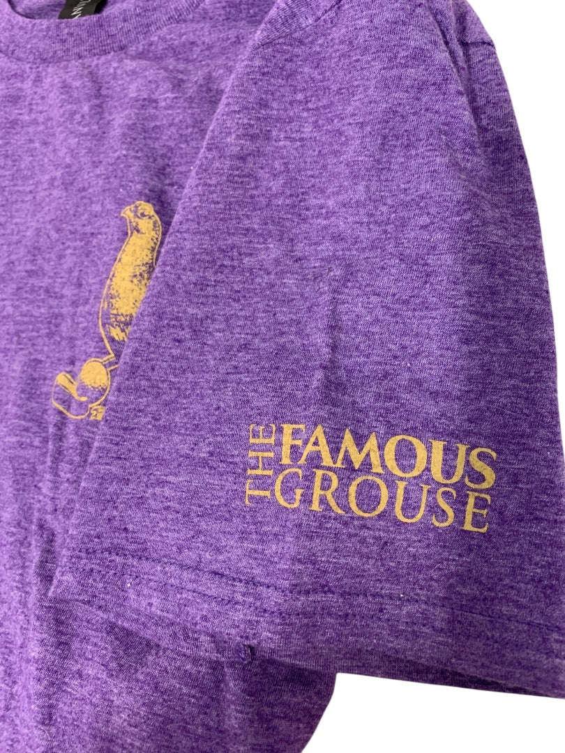 Medium Anvil The Famous Grouse Purple Heathered Tshirt Unisex
