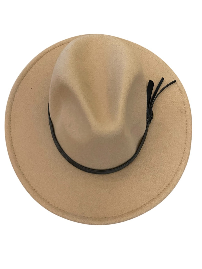 One Size San Diego Hat Womes Classic Felt Fedora Taupe New