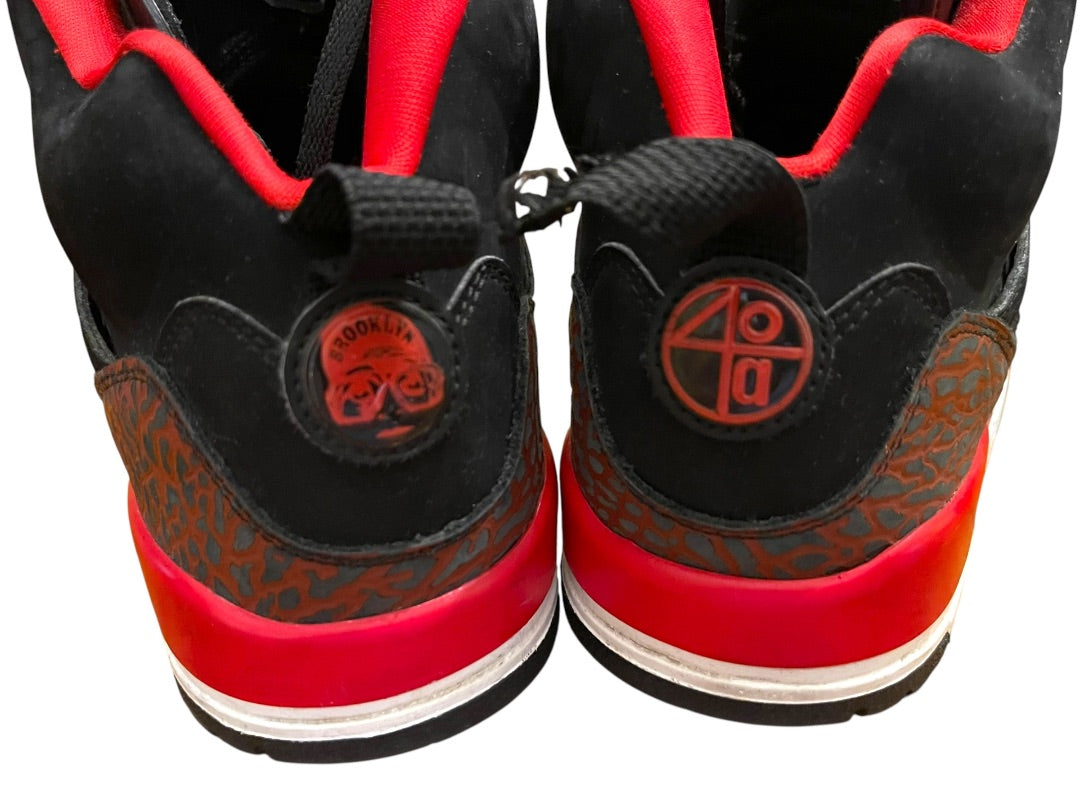 11 Nike Jordan Spizike GS Black University Red 316371-060 High Top Sneakers